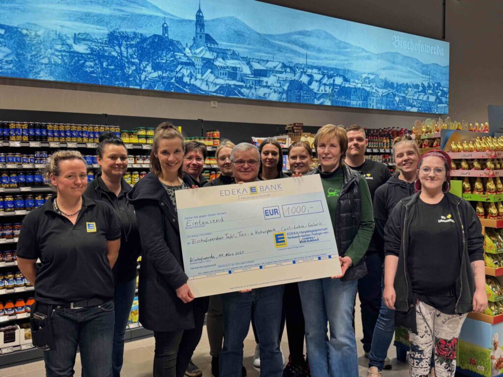 Erfolgreiche Kassenaktion beim EDEKA-Markt Kuhrt in Bischofswerda