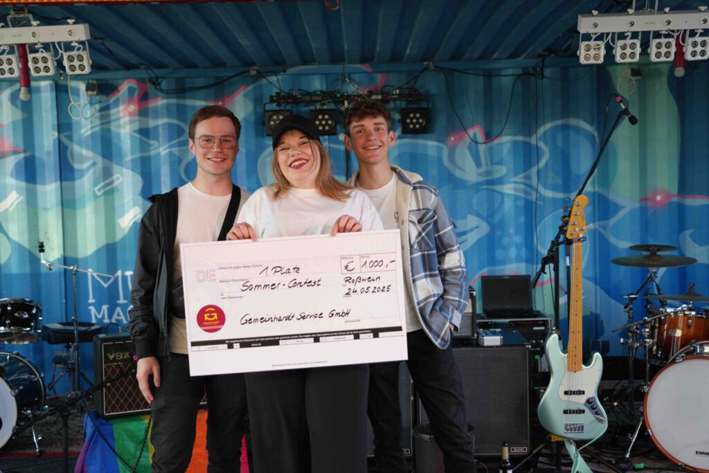 Gewinner-Band "Amy Ring" - v.l.n.r. Ben Zschiesche, Amy Wittenberg und Lukas Kaack