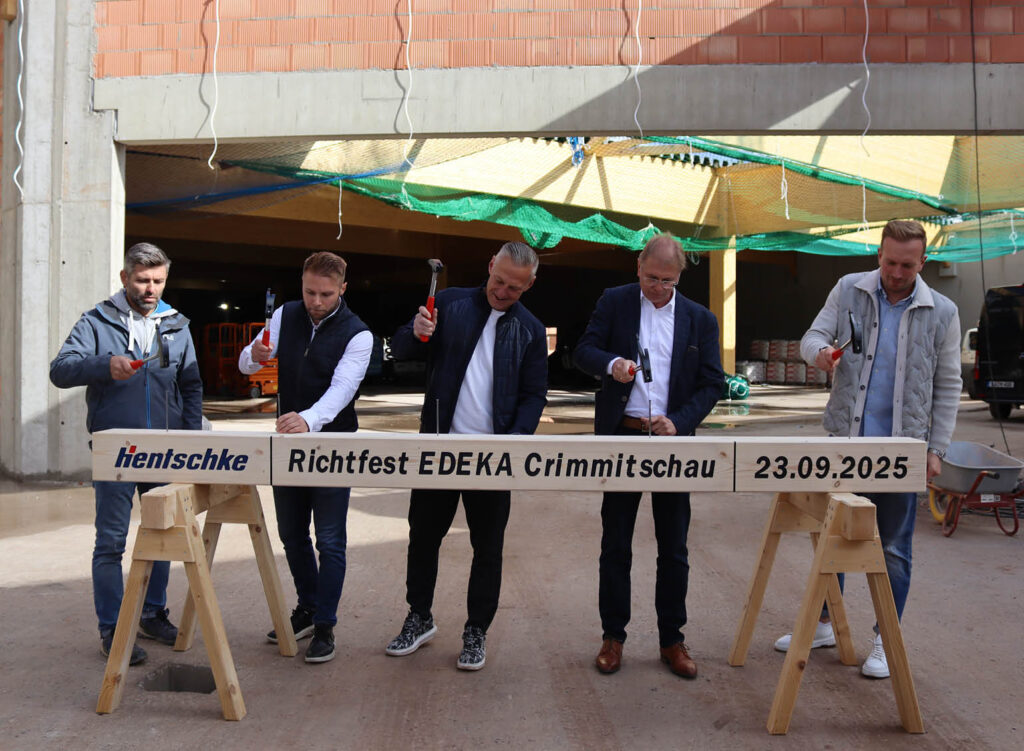E center Crimmitschau Richtfest