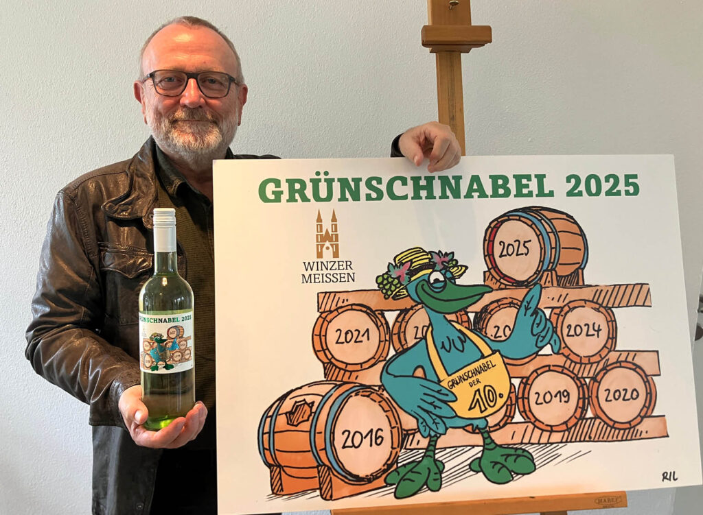 Lutz Richter mit dem 10. Grünschnabel