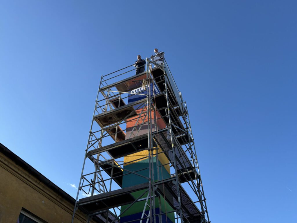 Bunte Esse Reichenbach tiptop GROUP WIMA-Schornstein