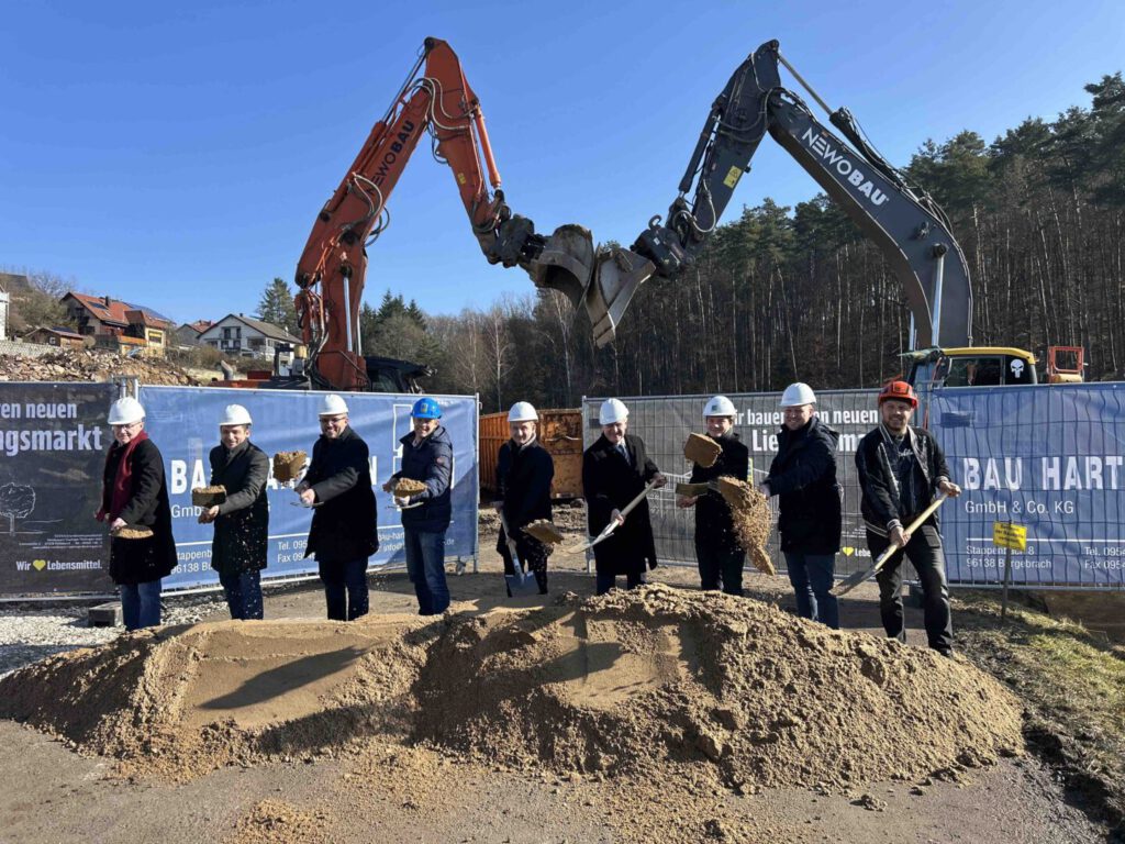 Spatenstich jetzt auch für neuen EDEKA-Markt in Priesendorf
