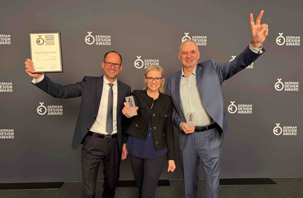 Marina Garden Dresden bekommt Auszeichnung für Wohnen am Fluss