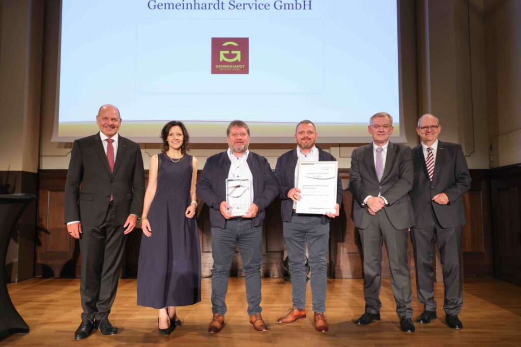 Gemeinhardt Service aus Roßwein erhält den Ludwig-Erhard-Preis in Silber