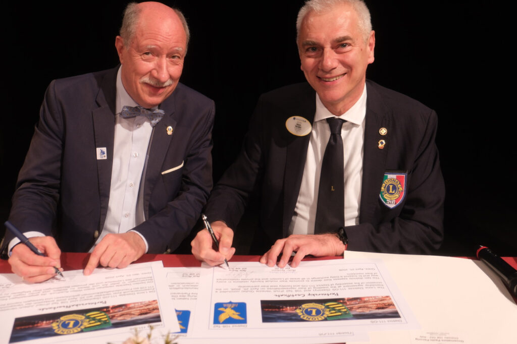 Unterzeichnung der Lions Partnerschaft zwischen Sachsen und Friaul-Julisch Venetien