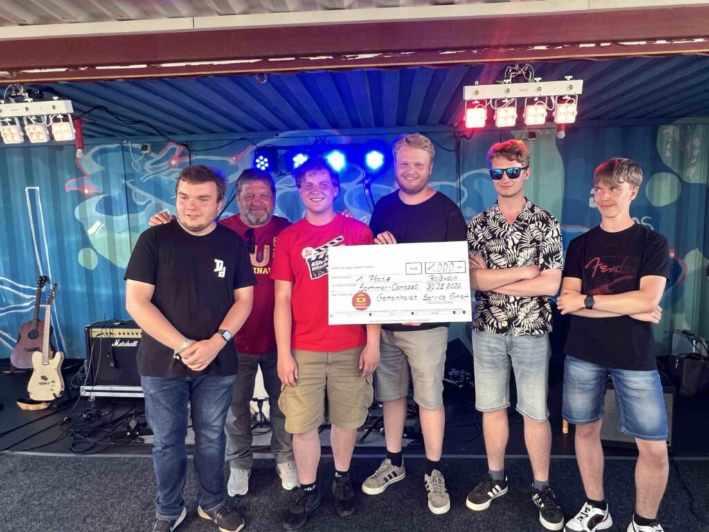Siegerehrung beim Sommer-Contest Roßwein mit der Band Disturbed Dreams
